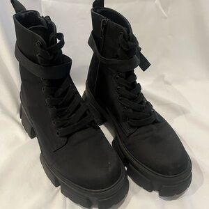 Black Women's High-Top Boots
